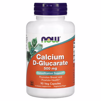 NOW Foods, Calcium D-Glucarate, 500 mg, 90 Veg Capsules
