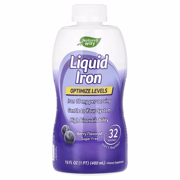 Nature's Way, Liquid Iron, Berry, 480 ml