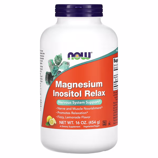 NOW Foods, Magnesium Inositol Relax, Lemonade, 454 g