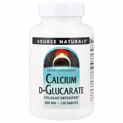Source Naturals, Calcium D-Glucarate, 120 Tablets (500 mg per Tablet)