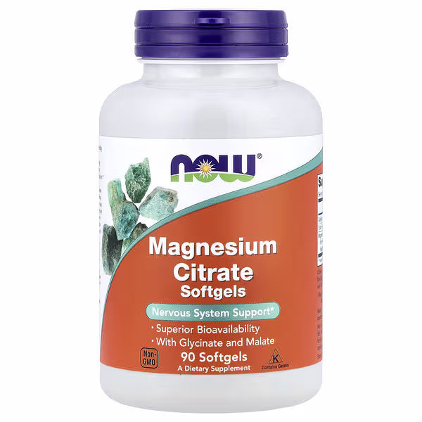 NOW Foods, Magnesium Citrate, 90 Softgels