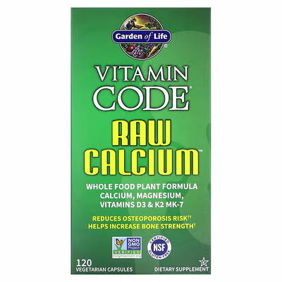 Garden of Life, Vitamin Code, RAW Calcium, 120 Vegetarian Capsules