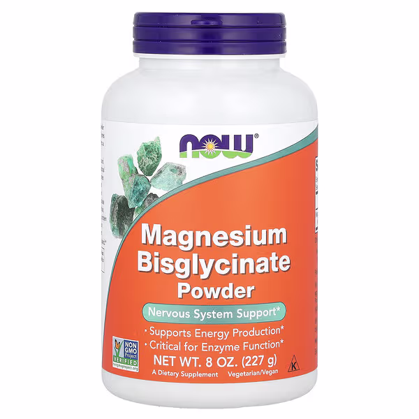 NOW Foods, Magnesium Bisglycinate Powder, 227 g