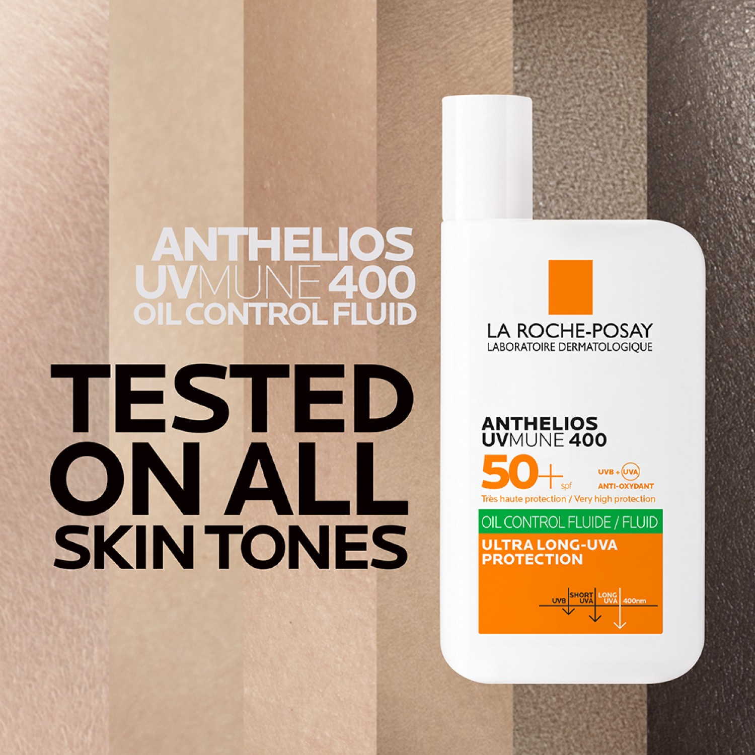 La Roche-Posay Innovation Anthelios UVMune 400 Oil Control Fluid Sunscreen SPF 50+ - 50ml - Image 4