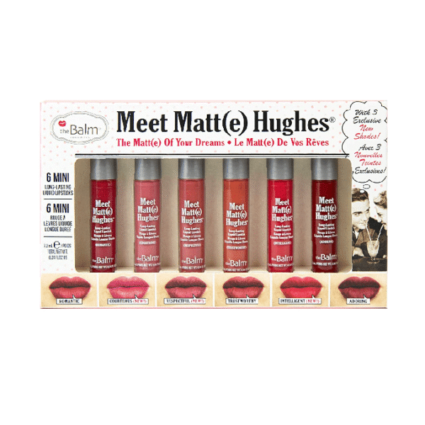 theBalm Meet Matte(e)Hughes Set of 6 Mini Lipsticks - vol12