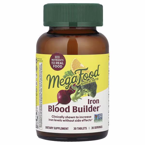 MegaFood, Iron Blood Builder, 30 Tablets
