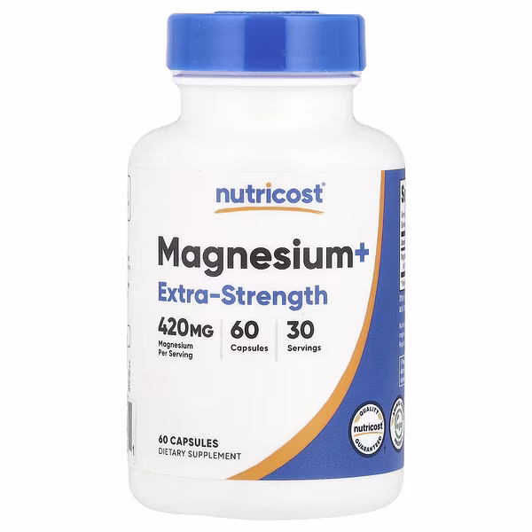 Nutricost, Magnesium+, 60 Capsules