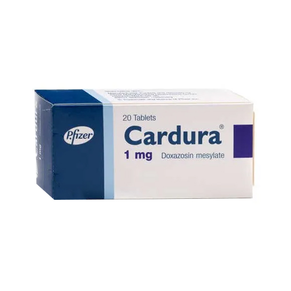 Cardura 1 mg doxazosin 20 Tablets
