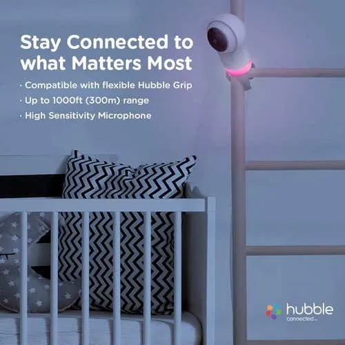 Hubble Pg Smart Hd Baby Monitor With Night Light Wi-Fi - Image 3