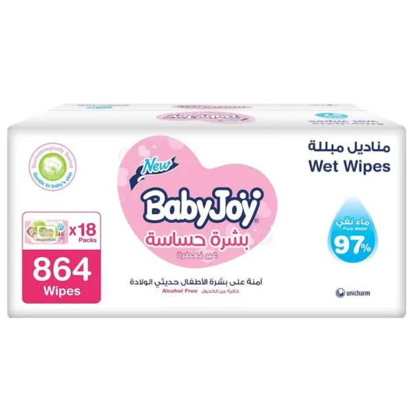 BabyJoy - Pure Water Baby Wipes - Pack of 18 - 864 Wipes