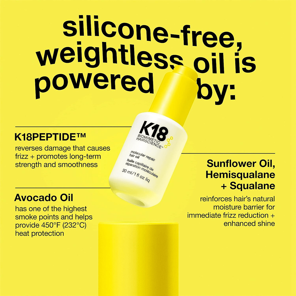 K18 Molecular Repair Hair Oil - 30ml - Image 2