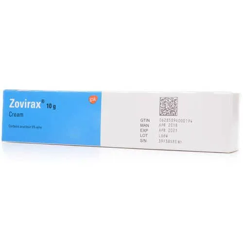 Zovirax 5% W/W Cream 10 gm