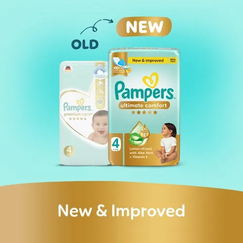 Pampers Ultimate Comfort Taped Diapers, Size 4 - Image 2
