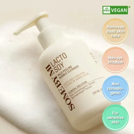 SOME BY MI Lactosoy Mild Bubble Peeling Cleanser 180ml - Image 2