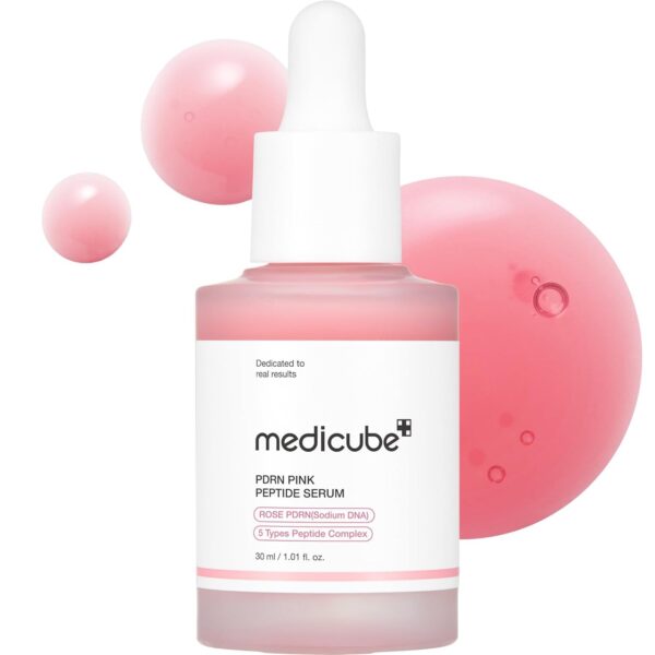 Medicube Pdrn Pink Peptide Serum Pink Serum For Skin Lightening And Anti-Wrinkle