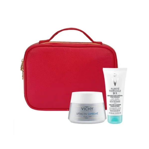 Vichy Liftactiv Supreme SET Day Cream 50ml & GIFT Purete Thermale One Step Cleanser 3in1 100ml