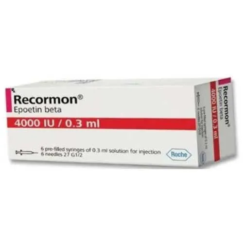 Recormon 4000 IU epoetin beta pre‑filled Syringes × 6 (refrigerated)