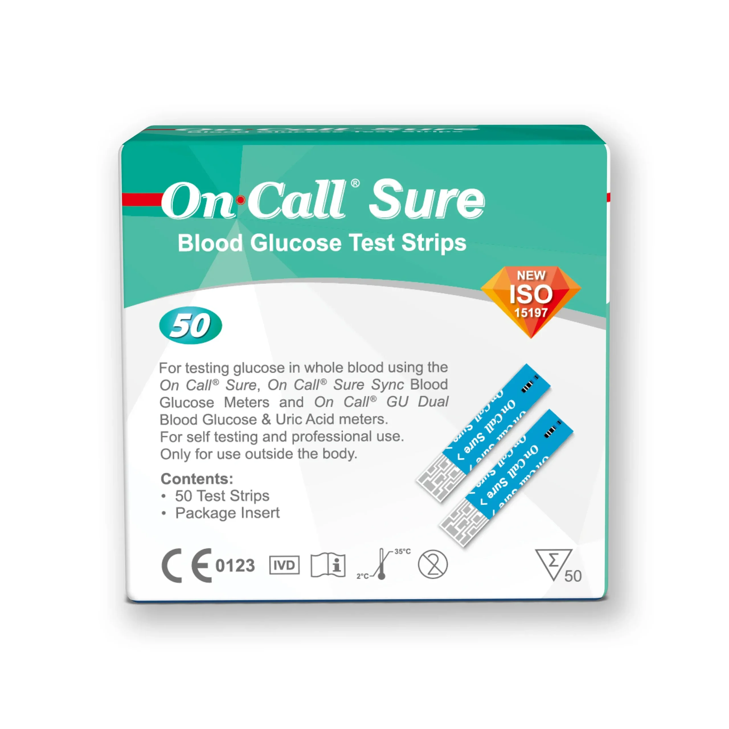Oncall Sure Test Strips 50 Pcs