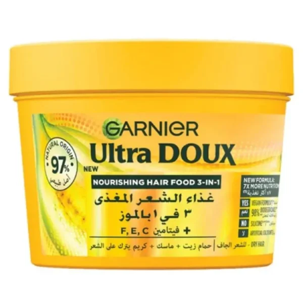 Garnier Ultra Doux Nourishing Banana 3-in-1 Hair Food For Dry Hair 390ml
