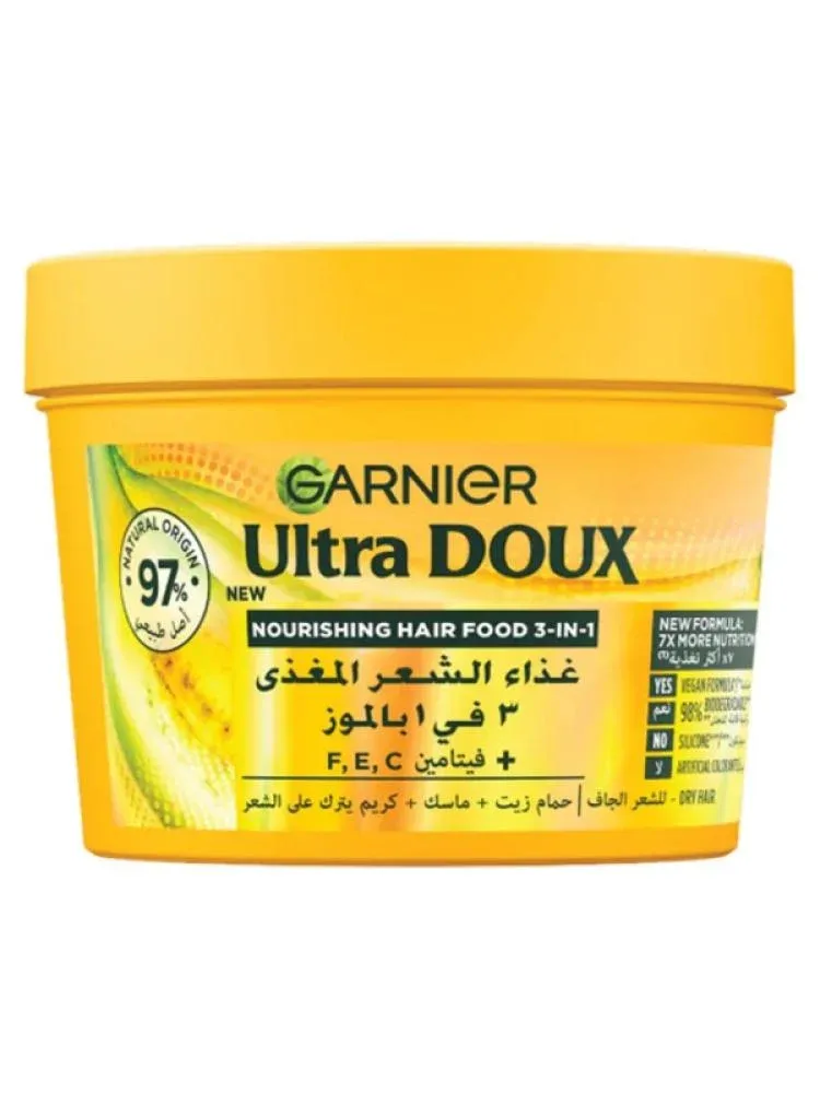 Garnier Ultra Doux Nourishing Banana 3-in-1 Hair Food For Dry Hair 390ml