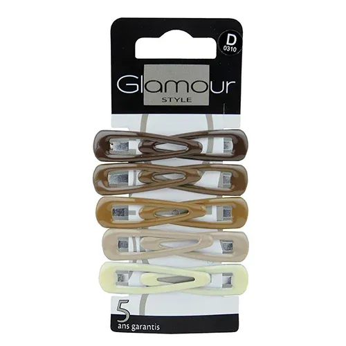 Glamour Studio Hair Clip Set Multicolor ,000310