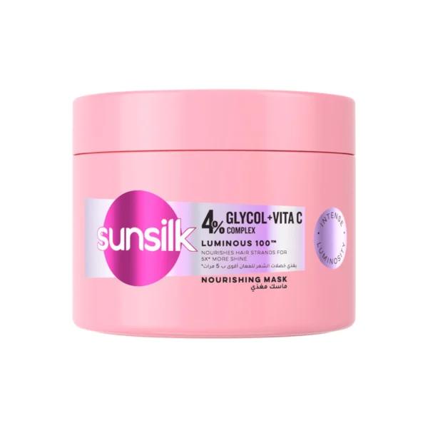 Sunsilk Nourishing Mask, Luminous100, nourishes hair strands for 5x* more shine, 220ml