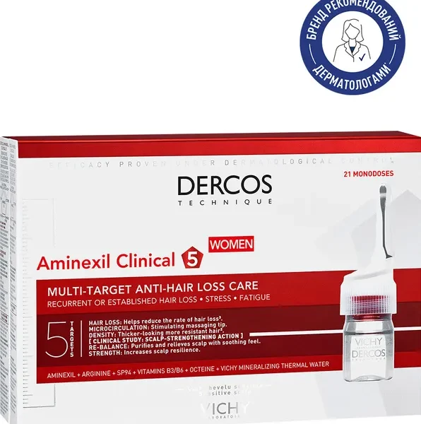 Vichy Dercos Aminexil Clinical 5 Anti-Hair Fall Treatment for Women