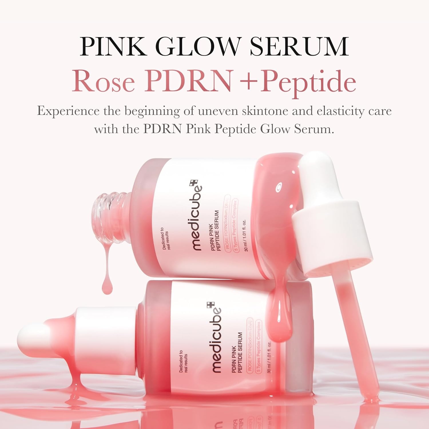 Medicube Pdrn Pink Peptide Serum Pink Serum For Skin Lightening And Anti-Wrinkle - Image 4