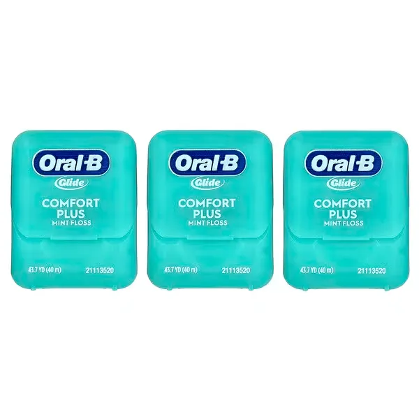 Oral-B, Glide, Comfort Plus Floss, Mint, 3 Pack, 43.7 yd (40 m) Each