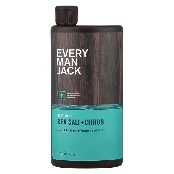 Every Man Jack, Body Wash, Sea Salt + Citrus, 16.9 fl oz (500 ml)