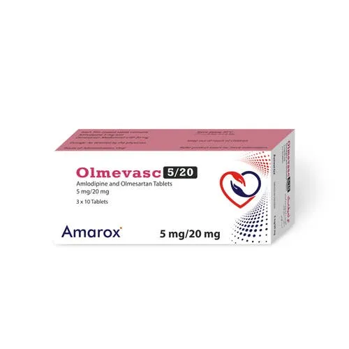 Olmevasc 20 mg Olmesartan / 5 mg Amlodipine Tablets 30 Count