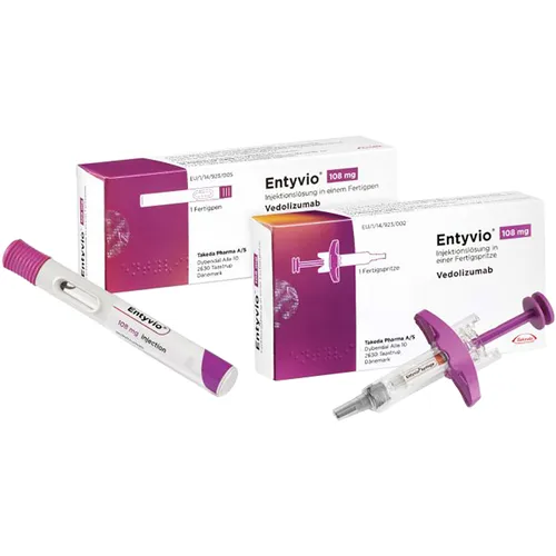 Entyvio 108 mg vedolizumab pre‑filled pens × 2 (refrigerated) - Image 2