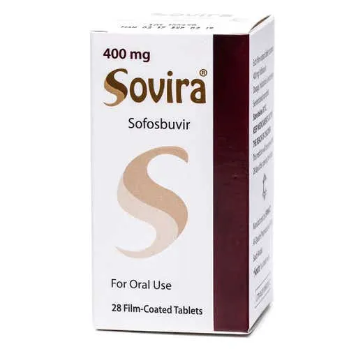 Sovira 400 mg Sofosbuvir Tablets 28 Count