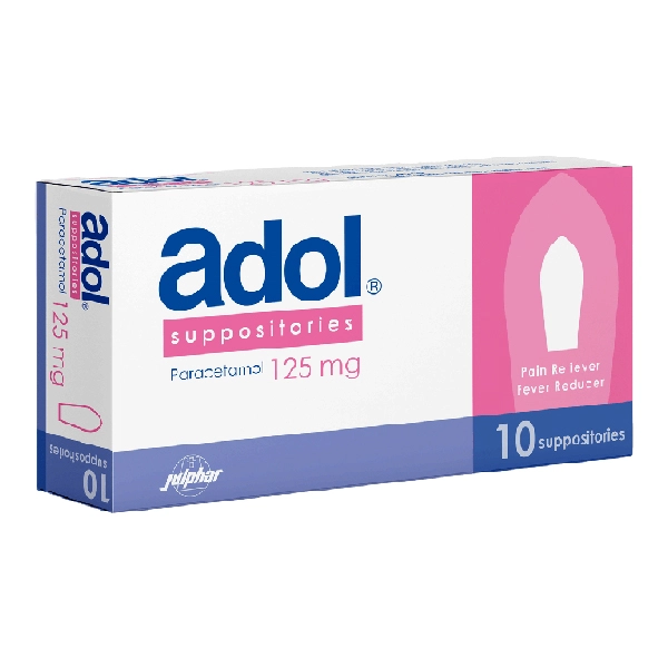 Adol Paracetamol 125 mg,10 Suppositories
