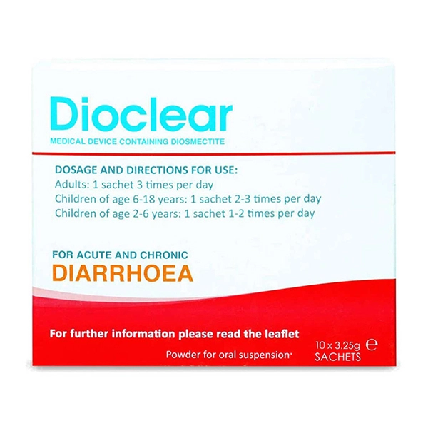 Dioclear Diosmectite 3 g 10 Sachets