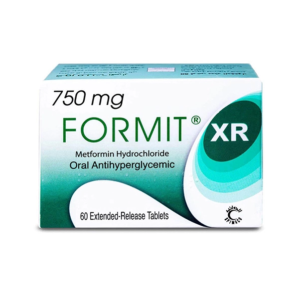 Formit XR 750 mg Metformin Extended Release 60 Tablets