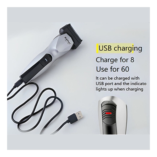 Kemei 3-in-1 Multifunctional Men Electric Reciprocating Shaver Hair Trimmer Rechargeable 1427 - Image 3