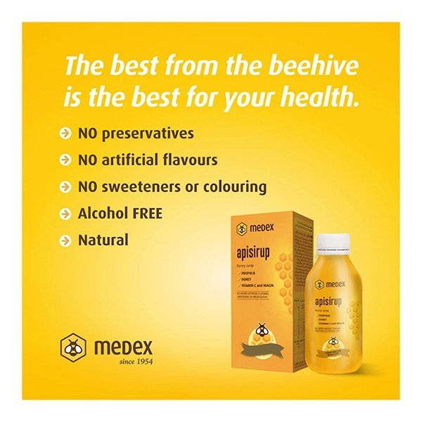 Medex Apisirup Honey & Herbal Cough Syrup 100 ml - Image 4