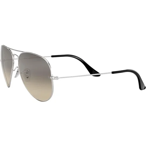 Ray-Ban Aviator Sunglasses Light Grey Unisex RB3025 - Image 3