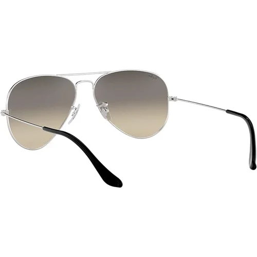 Ray-Ban Aviator Sunglasses Light Grey Unisex RB3025 - Image 4