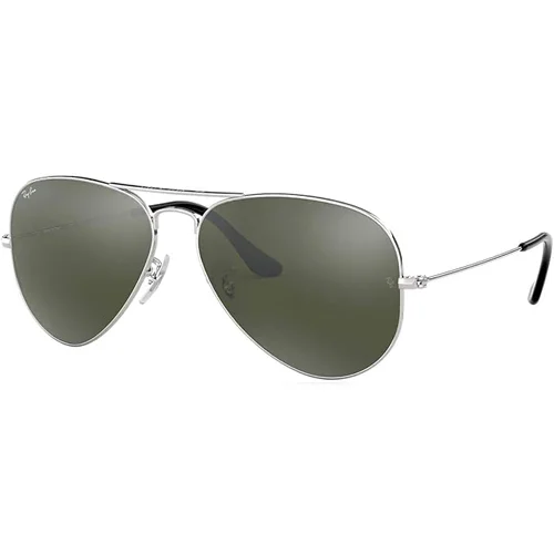Ray-Ban Aviator Sunglasses Silver Mirror Unisex RB3025