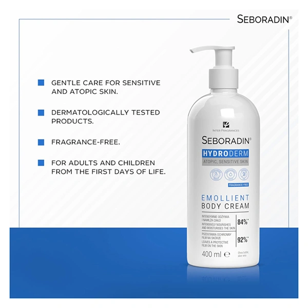 Seboradin Hydroderm Emollient Body Cream 400 ml - Image 4