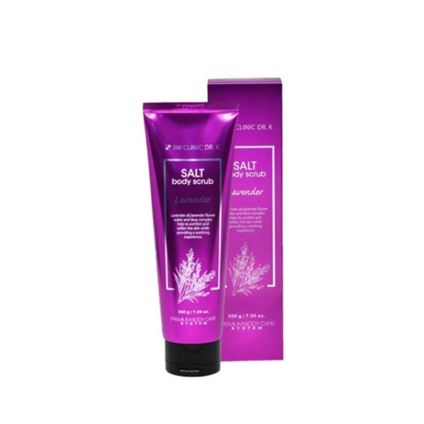 3W Clinic DR.K Salt Lavender Body Scrub 200g