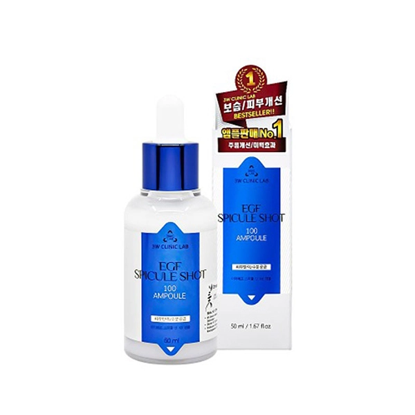 3W Clinic EGF Spicule Shot 100 Ampoule 50 ml