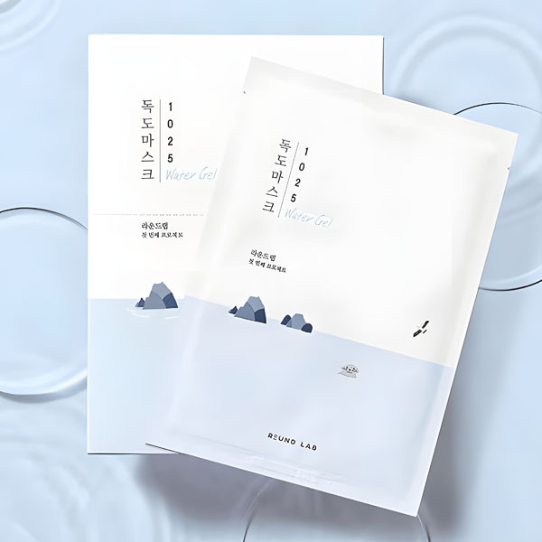 ROUND LAB 1025 Dokdo Hydrating Water Gel Mask Pack 10p - Image 2