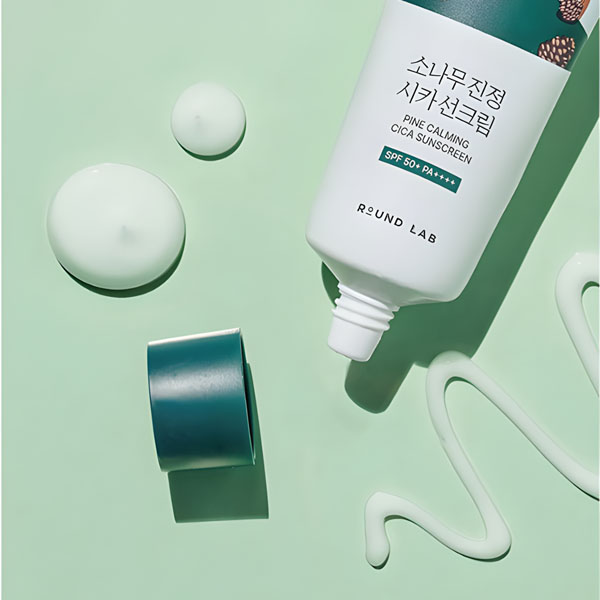ROUND LAB Pine Calming Cica Sunscreen SPF50+ PA++++ 40ml - Image 2