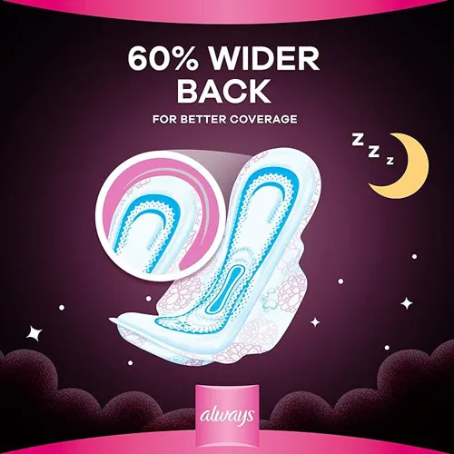 Always Dreamzz Night Cotton Soft Feminine Pads,Maxi Thick long,48 pcs - Image 5