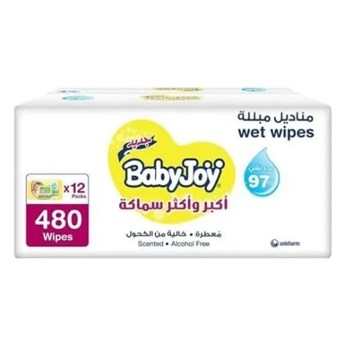 BabyJoy Thick and Large Scented, Wet Wipes 12x40