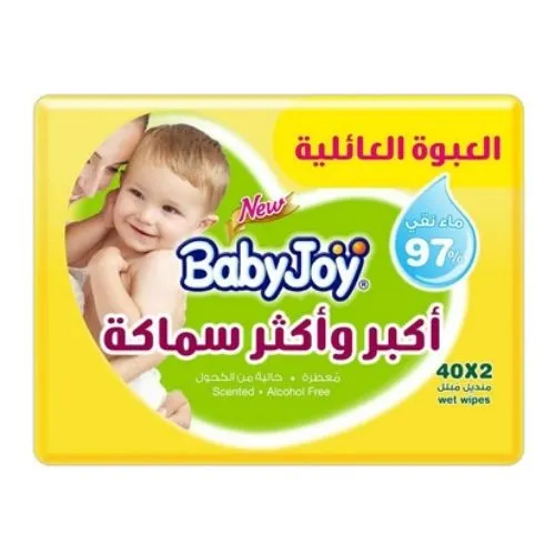 BabyJoy Thick and Large Scented, Wet Wipes 2x40
