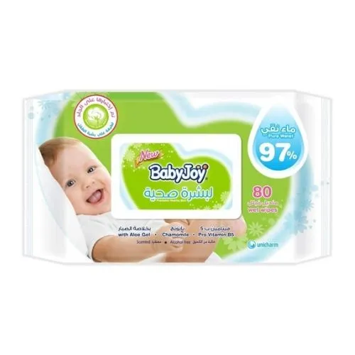 Babyjoy Healthy Skin Wet Wipes, 80 Wipes